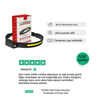 Zynortek LED Kafa Lambası